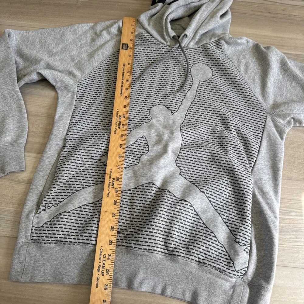 Michael Jordan #23 Sweatshirt Hoodie‎ Air Jordan Jumpman Nike Gray Grey Men's M